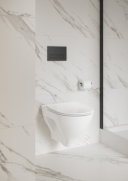 Cersanit Movi splachovací tlačítko pro WC černá K3041-004