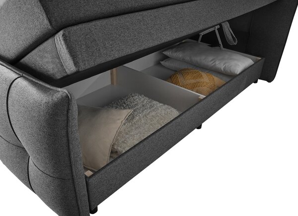 POSTEL BOXSPRING, 160/200 cm, antracitová MID.YOU - Postele s úložným prostorem, Online Only