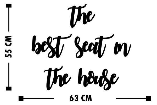 Wallity Nástěnná dřevěná dekorace SEAT černá