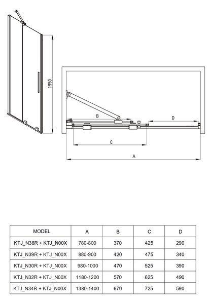 Deante Prizma sprchový kout 80x80 cm čtvercový hnědá kartáčovaný/průhledné sklo KPNCP08P08