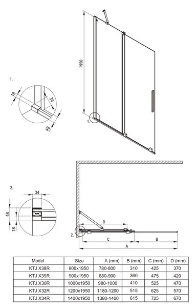 Deante Prizma sprchový kout 80x80 cm čtvercový hnědá kartáčovaný/průhledné sklo KPNCP08P08