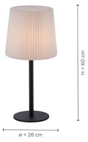 PAUL NEUHAUS Stolní lampa, antracit, stínítko z umělé hmoty, proti oslnění 9500-13