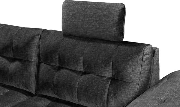 ROHOVÁ SEDAČKA, textil, černá MID.YOU - Sedací soupravy, Online Only