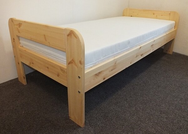 Truhlářství David Postel z masivu BEÁTA Barva: 00-přírodní olej, Rozměry: 90x200 cm