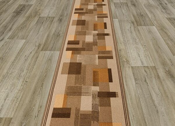 Breno Běhoun LISTRA 48, šíře 100 cm, Hnědá/Vícebarevné