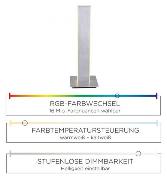 PAUL NEUHAUS, LED stolní lampa, Q-Adrianna, RGB, Smart Home ZigBee RGB+2700-5000K 4460-95
