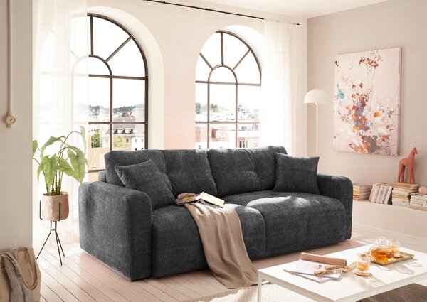 ROZKLÁDACÍ POHOVKA, textil, antracitová MID.YOU - Rozkládací pohovky, Online Only