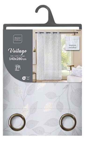 Bílá voálová záclona 140x280 cm Duchesse – douceur d'intérieur