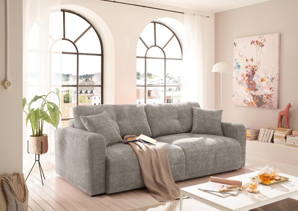 ROZKLÁDACÍ POHOVKA, textil, šedohnědá MID.YOU - Rozkládací pohovky, Online Only