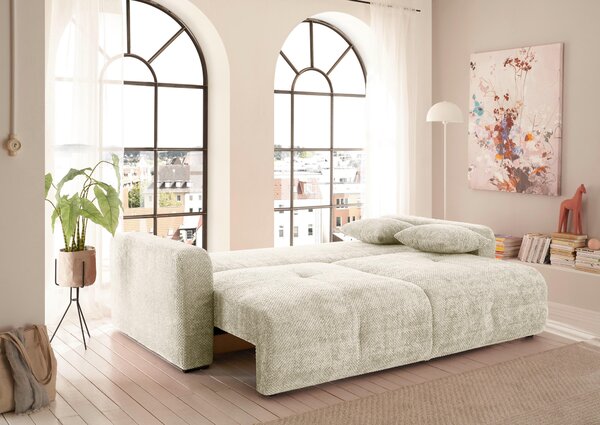 ROZKLÁDACÍ POHOVKA, textil, béžová MID.YOU - Rozkládací pohovky, Online Only