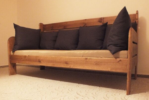 Truhlářství David postel z masivu ALEXA Barva: 00-přírodní olej, Rozměry: 90x200 cm