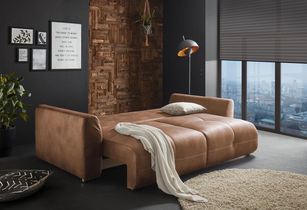 ROZKLÁDACÍ POHOVKA, textil, světle hnědá Livetastic - Rozkládací pohovky, Online Only