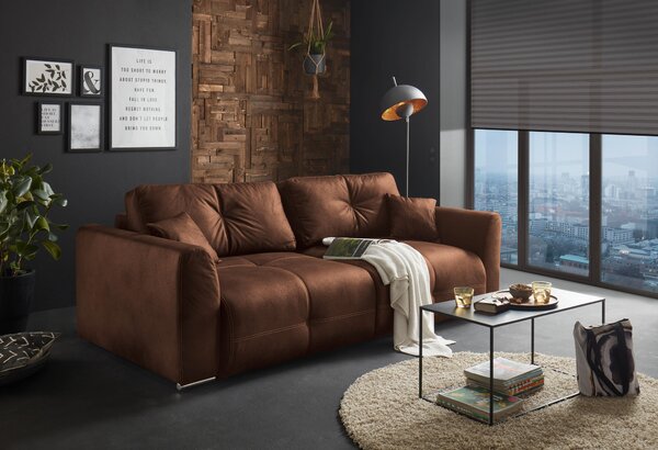 ROZKLÁDACÍ POHOVKA, textil, hnědá Livetastic - Rozkládací pohovky, Online Only