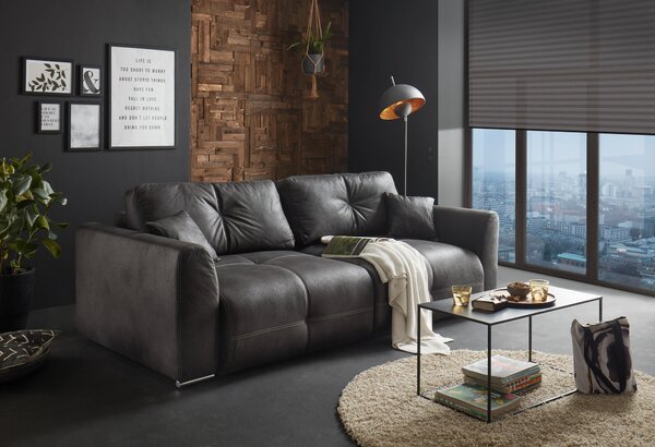ROZKLÁDACÍ POHOVKA, textil, antracitová Livetastic - Rozkládací pohovky, Online Only