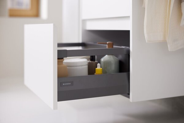 Geberit Selnova Square umyvadla se skříňkou 80 cm bílá 504.139.00.1