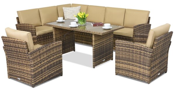 Zahradní nábytek Monaco Comida 7 Garden Point hnědý
