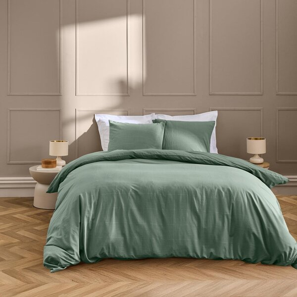 Zelené povlečení na dvoulůžko/prodloužené 240x220 cm Linella – douceur d'intérieur