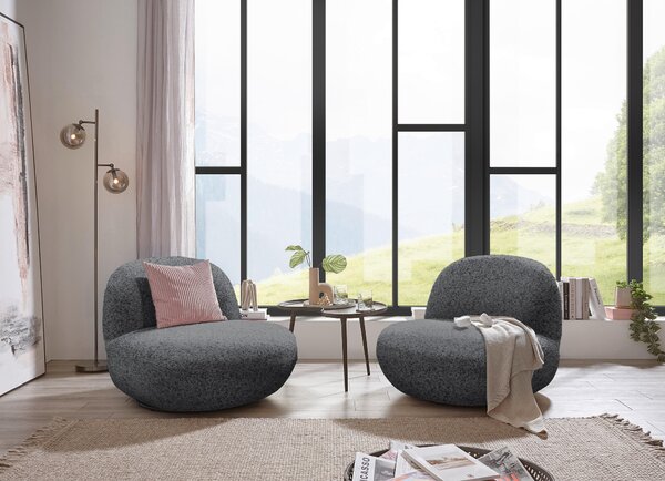 KŘESLO, textil, antracitová MID.YOU - Online Only křesla & taburety, Online Only