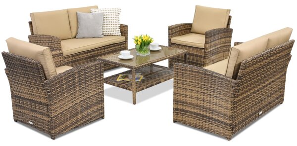 Zahradní nábytek Monaco Coffee 6 Garden Point hnědý