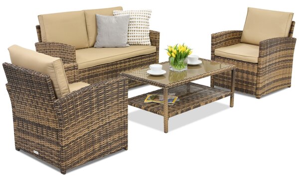 Zahradní nábytek Monaco Coffee 4 Garden Point hnědý