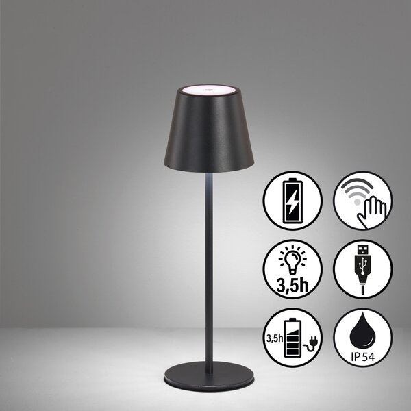 STOLNÍ LAMPA NA BATERIE 11/36,5 cm Schöner Wohnen - Venkovní světla
