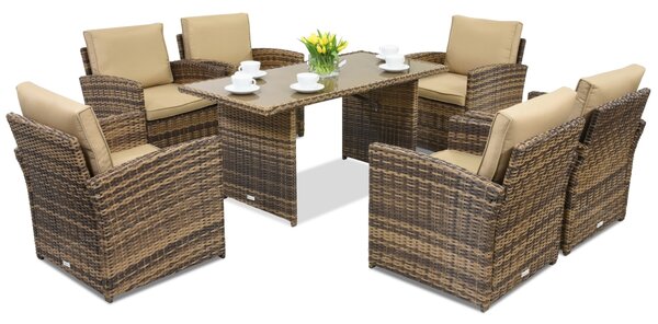 Zahradní nábytek Monaco Premium 6 Garden Point hnědý