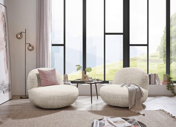 KŘESLO, textil, béžová MID.YOU - Online Only křesla & taburety, Online Only