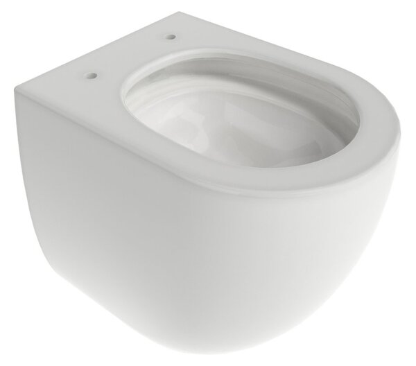 Ravak Chrome wc mísa se sedátkem s pomalým sklápěním závěsná bez splachovacího kruhu s vírovým splachováním bílá lesk X03121