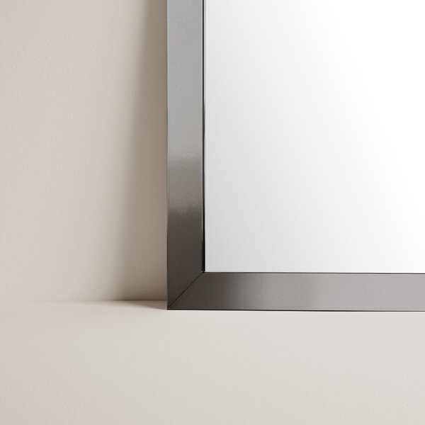 Ars Longa Linea zrcadlo 53x43 cm obdélníkový nikl LINEA4050-N