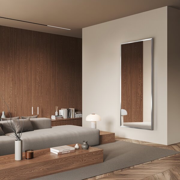 Ars Longa Linea zrcadlo 53x43 cm obdélníkový nikl LINEA4050-N