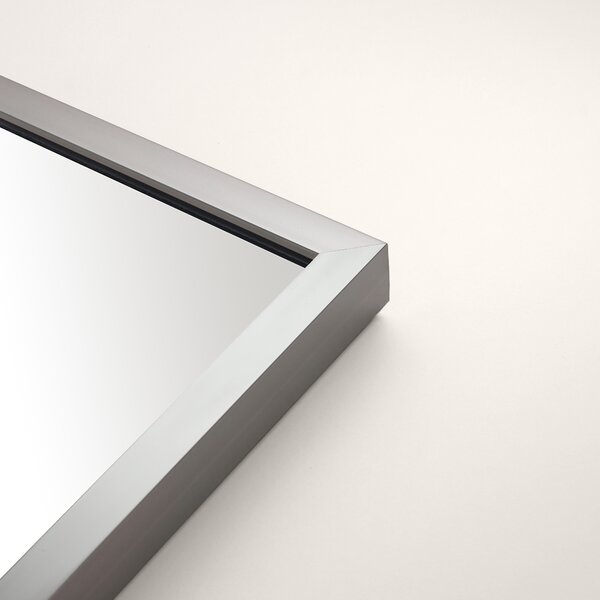 Ars Longa Linea zrcadlo 53x43 cm obdélníkový nikl LINEA4050-N