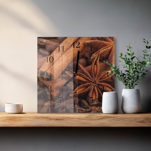 Skleněné hodiny na stěnu Vanilka zskc-30x30-00173061