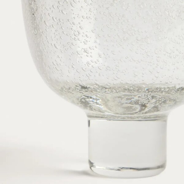 Kave Home Skleněná váza Sirau Ø24 cm