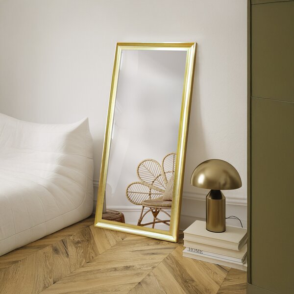 Ars Longa Oslo zrcadlo 138.4x48.4 cm obdélníkový zlatá OSLO40130-Z