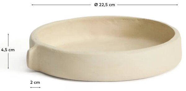 Kave Home Béžová dekorativní miska Mireni Ø23 cm