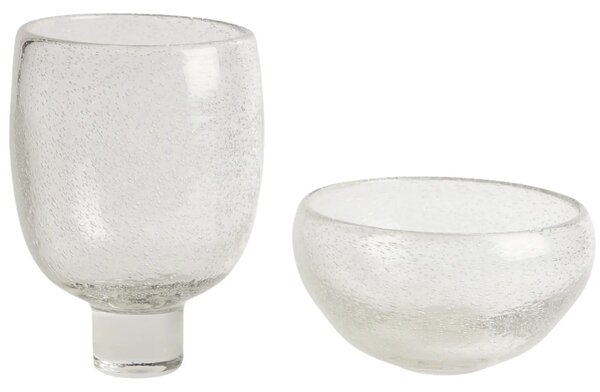 Kave Home Skleněná váza Sirau Ø24 cm