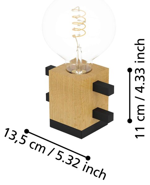 STOLNÍ LAMPA, E27, 13,5/7,5/11 cm Eglo - Online Only svítidla, Online Only