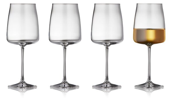 Skleničky v sadě 4 ks na víno 430 ml Zero – Lyngby Glas