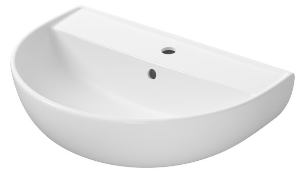 Cersanit Ovida umyvadlo 61x43.5 cm polokulatý klasický bílá lesk K36-032