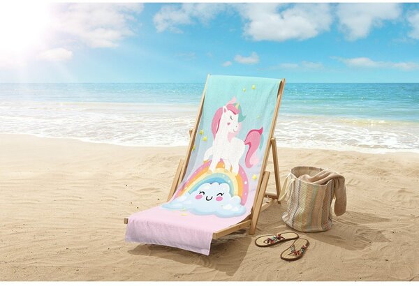 Dětská sametová plážová osuška 75x150 cm Sweety – Good Morning
