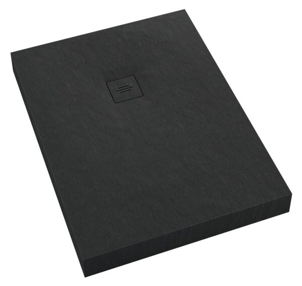 Schedline Nonlimits Black Stone obdélníková sprchová vanička 140x90 cm černá 3ST.N1P-90140/C/ST-M1/C/ST