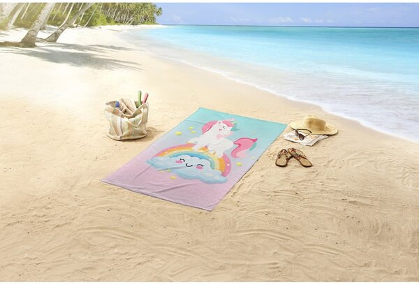 Dětská sametová plážová osuška 75x150 cm Sweety – Good Morning