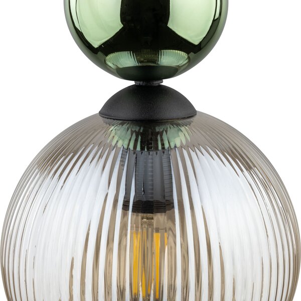 TK Lighting Sophia Green Cognac závěsné svítidlo 1x10 W zelená-hnědá 11145