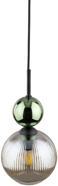 TK Lighting Sophia Green Cognac závěsné svítidlo 1x10 W zelená-hnědá 11145