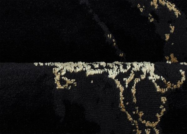 Breno Kusový koberec MARMARIS 400 nero, 80x150 cm, Černá/Vícebarevné