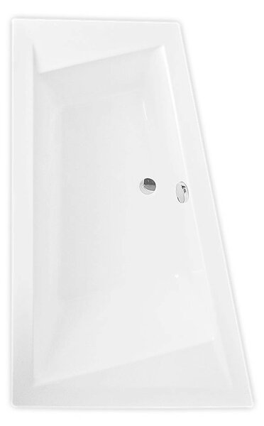Asymetrická vana Roth Kubic Asymmetric 170x110 cm akrylát levá 9680000