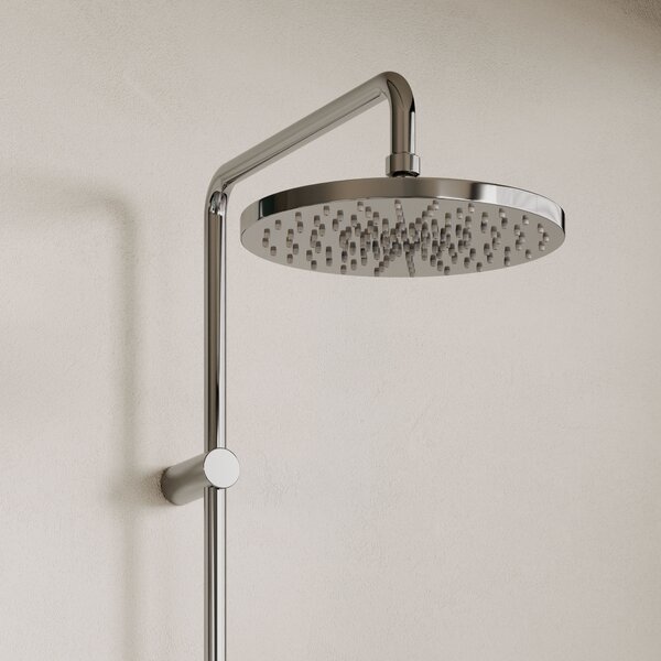 Kludi Dual Shower System sprchová sada na stěnu s termostatem s dešťovou sprchou chrom 6906705-81