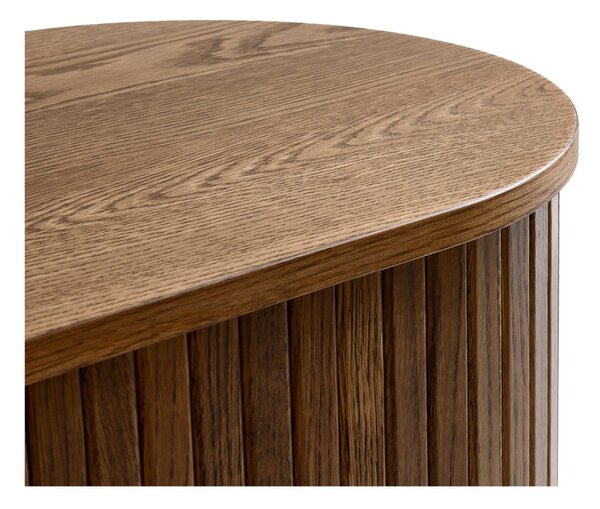 Hnědý TV stolek v dekoru dubu 180x56x45 cm Nola – Unique Furniture
