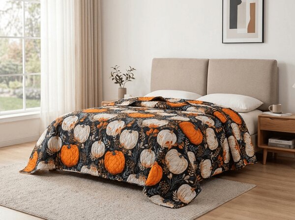 Přehoz na postel MAGIC PUMPKIN, barevný Rozměr: 170 x 210 cm