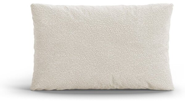 Bílý polštář na gauč z textilie bouclé Poppy – Micadoni